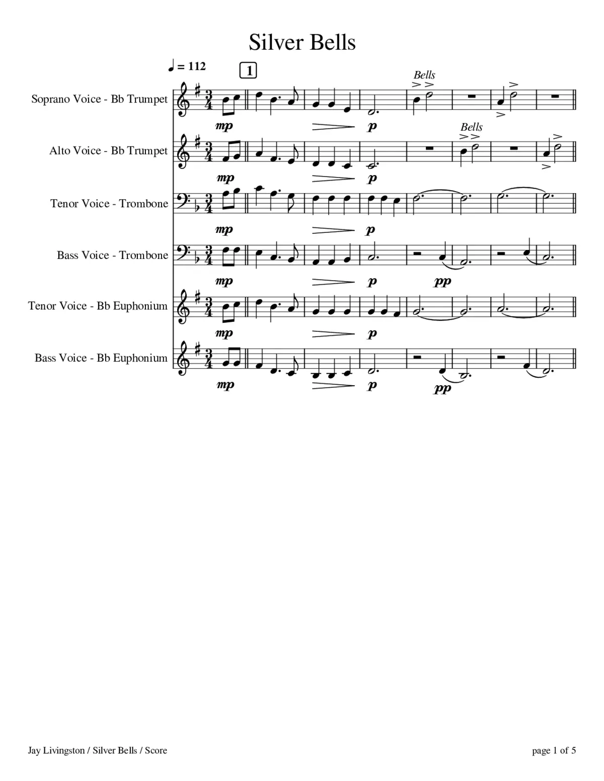 Silver Bells - Page 1