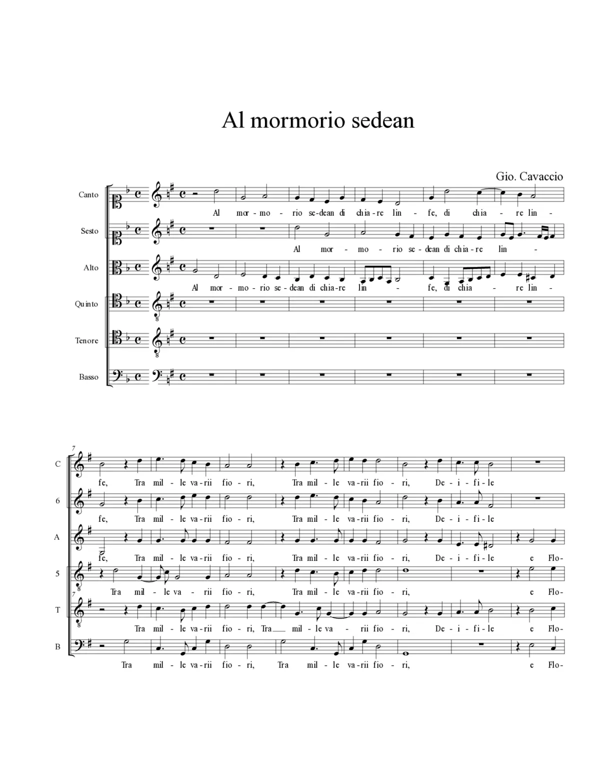 Al mormorio sedean - Page 1