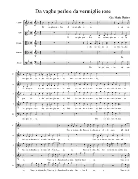 Da vaghe perle e da vermiglie rose