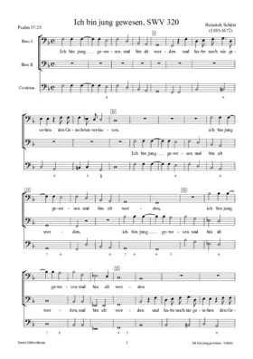 Ich bin jung gewesen und bin alt worden, SWV 320