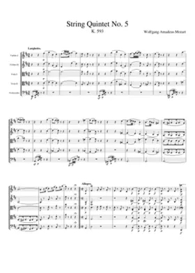 String Quintet Number 5 in D Major