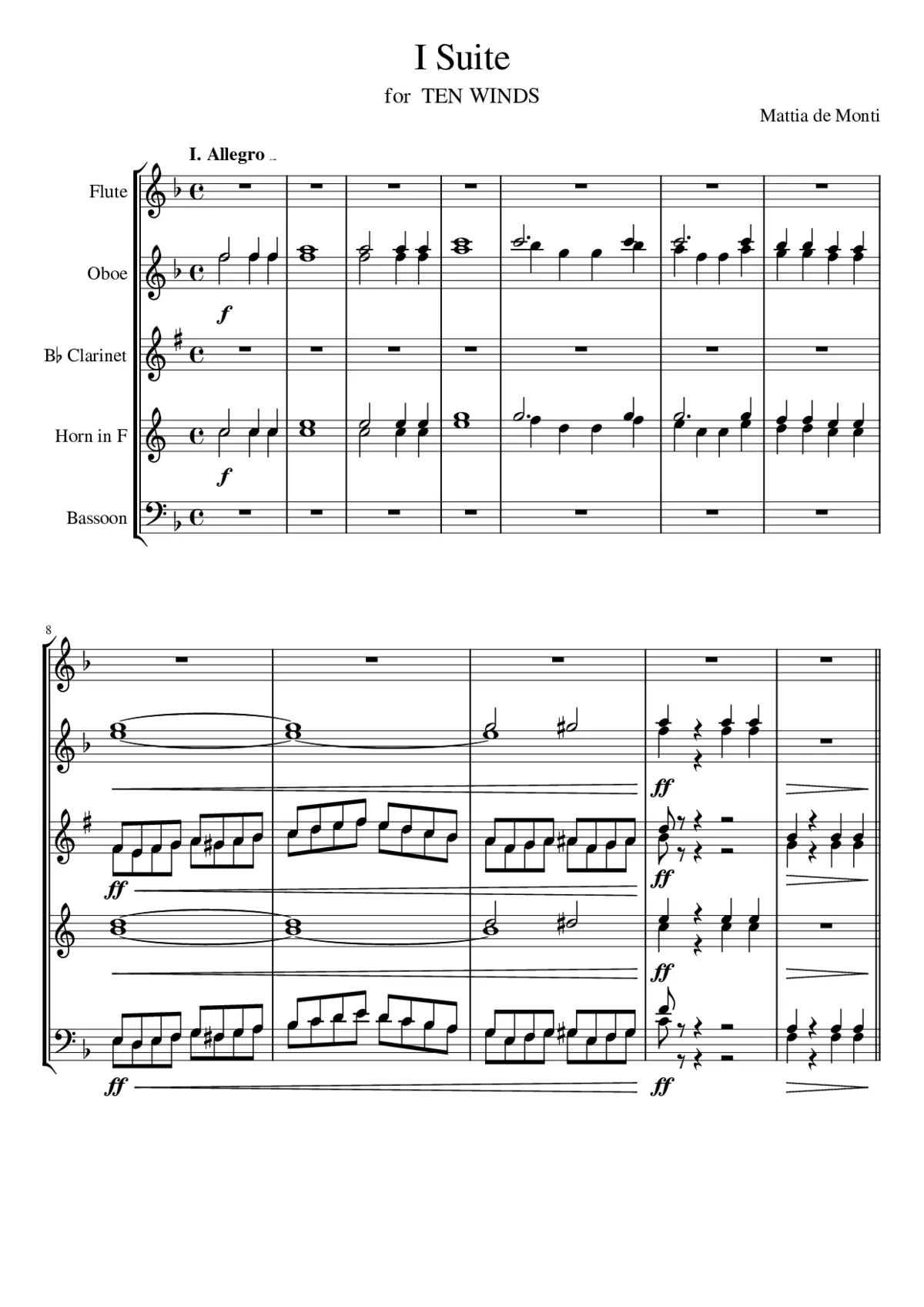 I Suite for TEN WINDS - Page 1