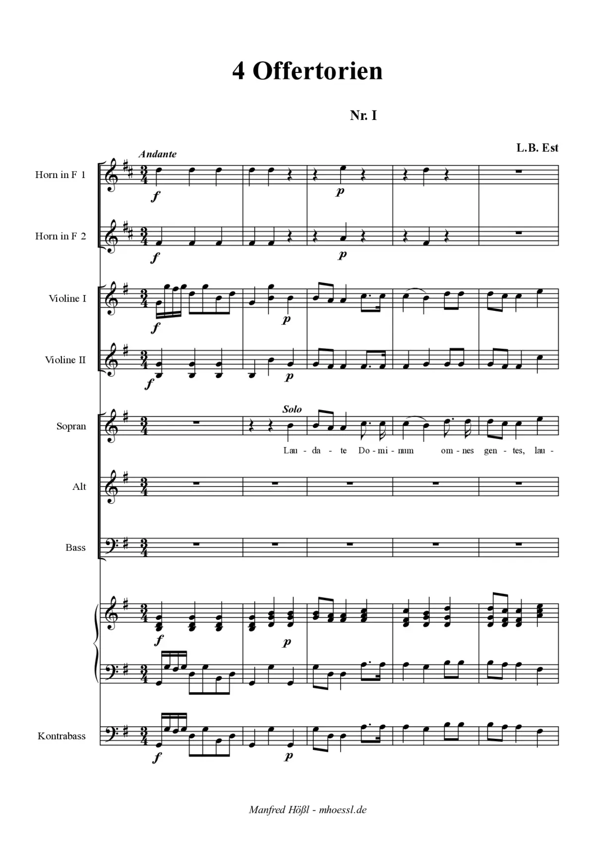 4 Offertorien - Page 1