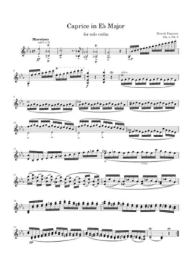 24 Caprices for Solo Violin Op.1