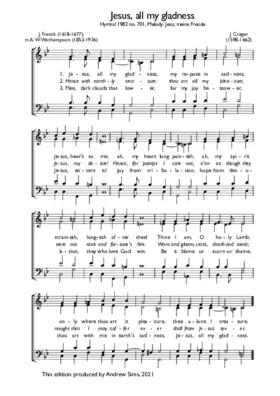 Jesus, all my gladness