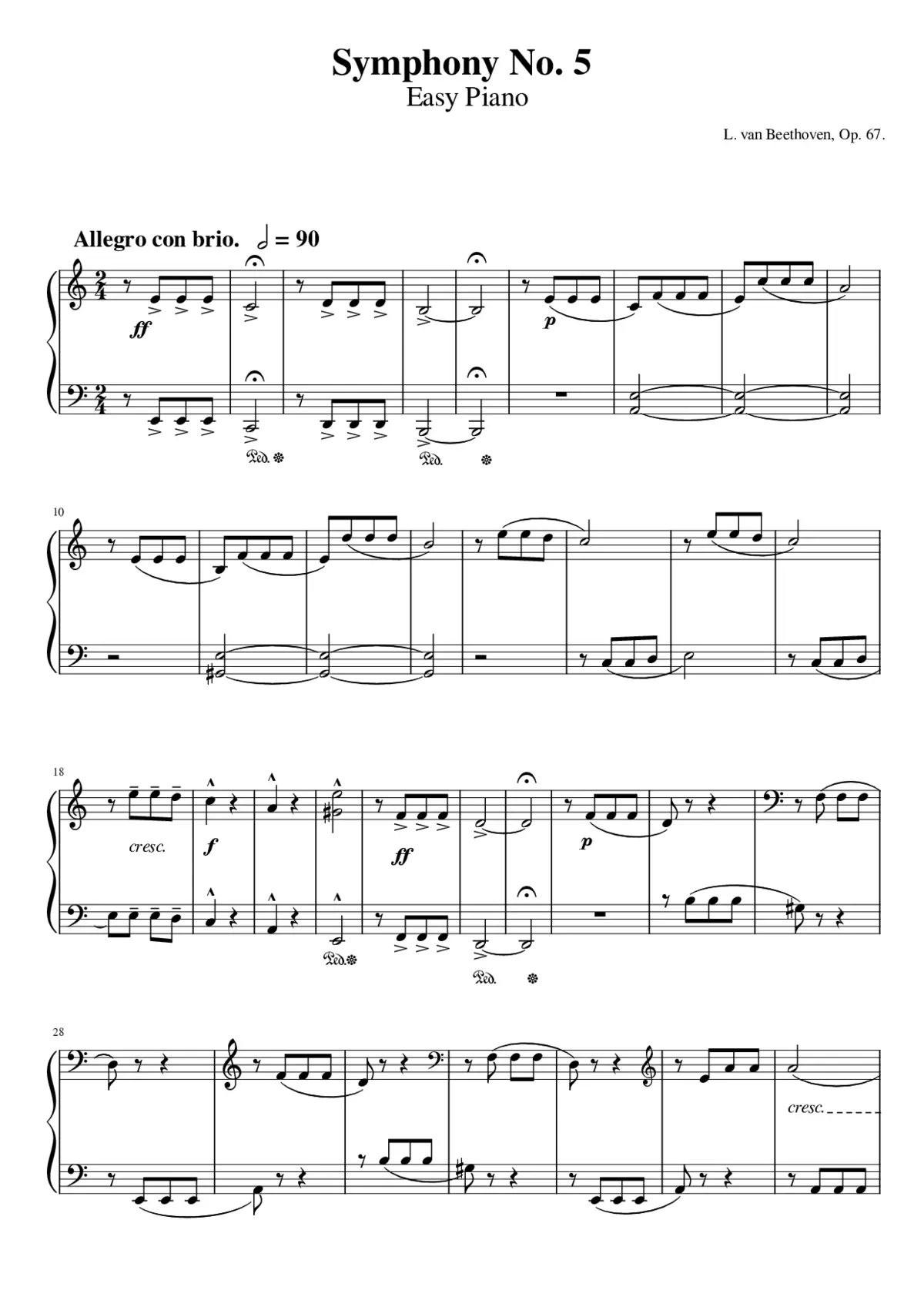 Symphony No.5 Op.67 - Page 1