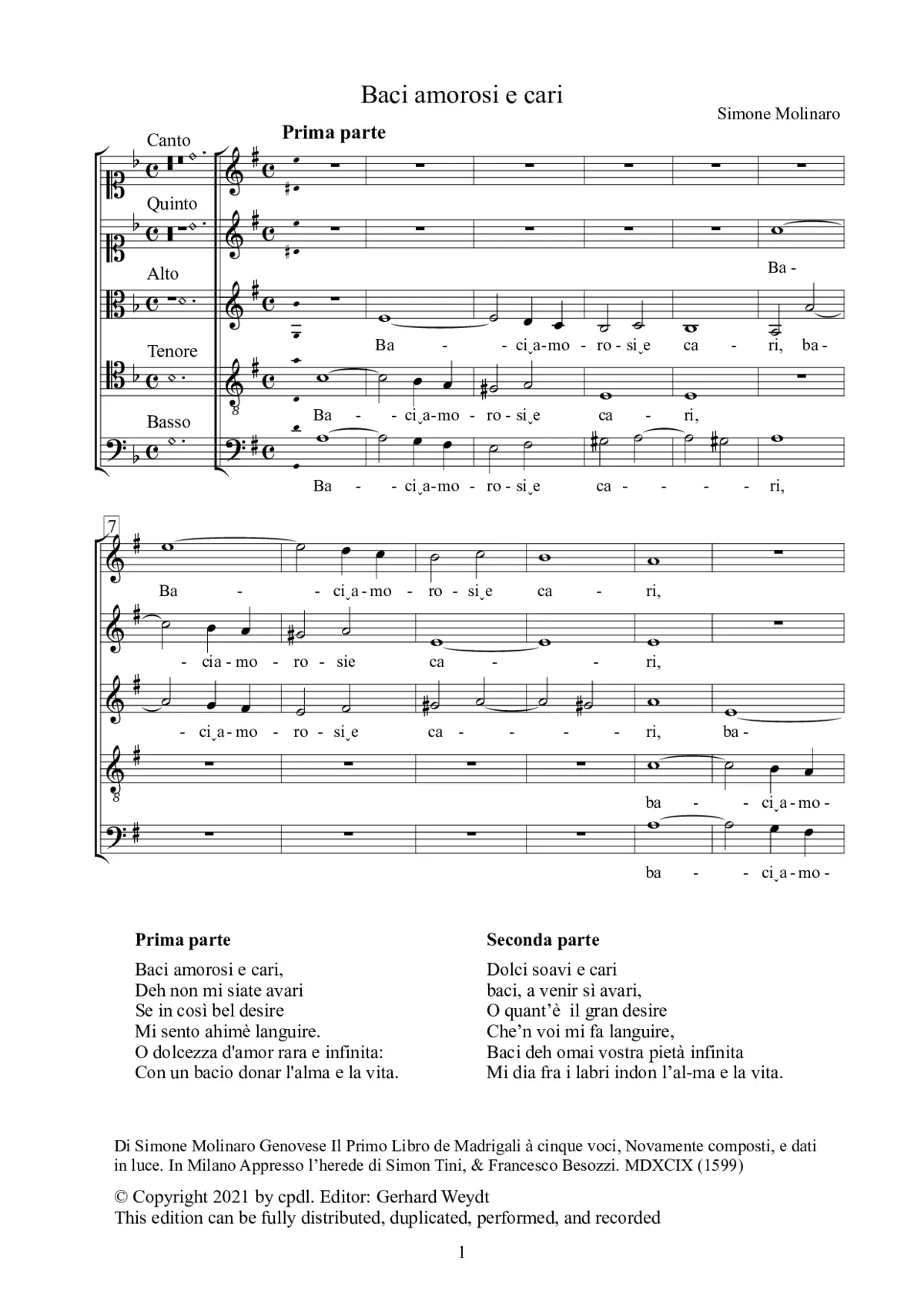 Baci amorosi e cari - Page 1