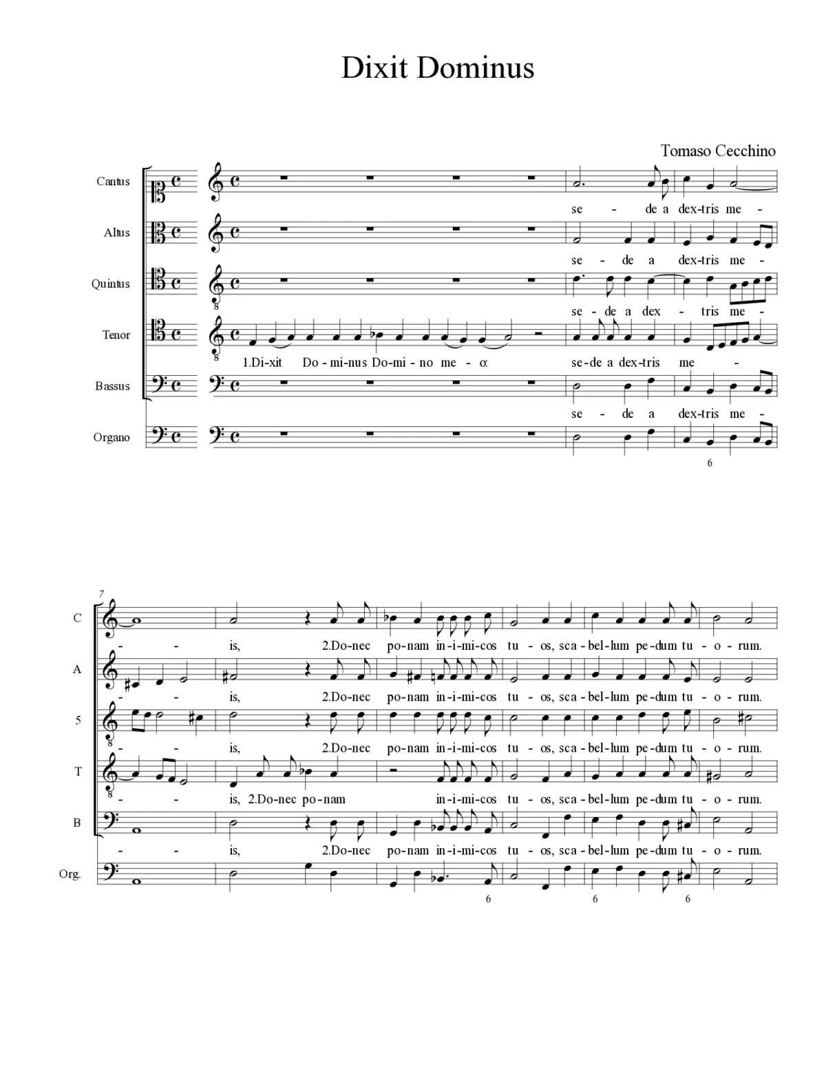 Dixit Dominus - Page 1