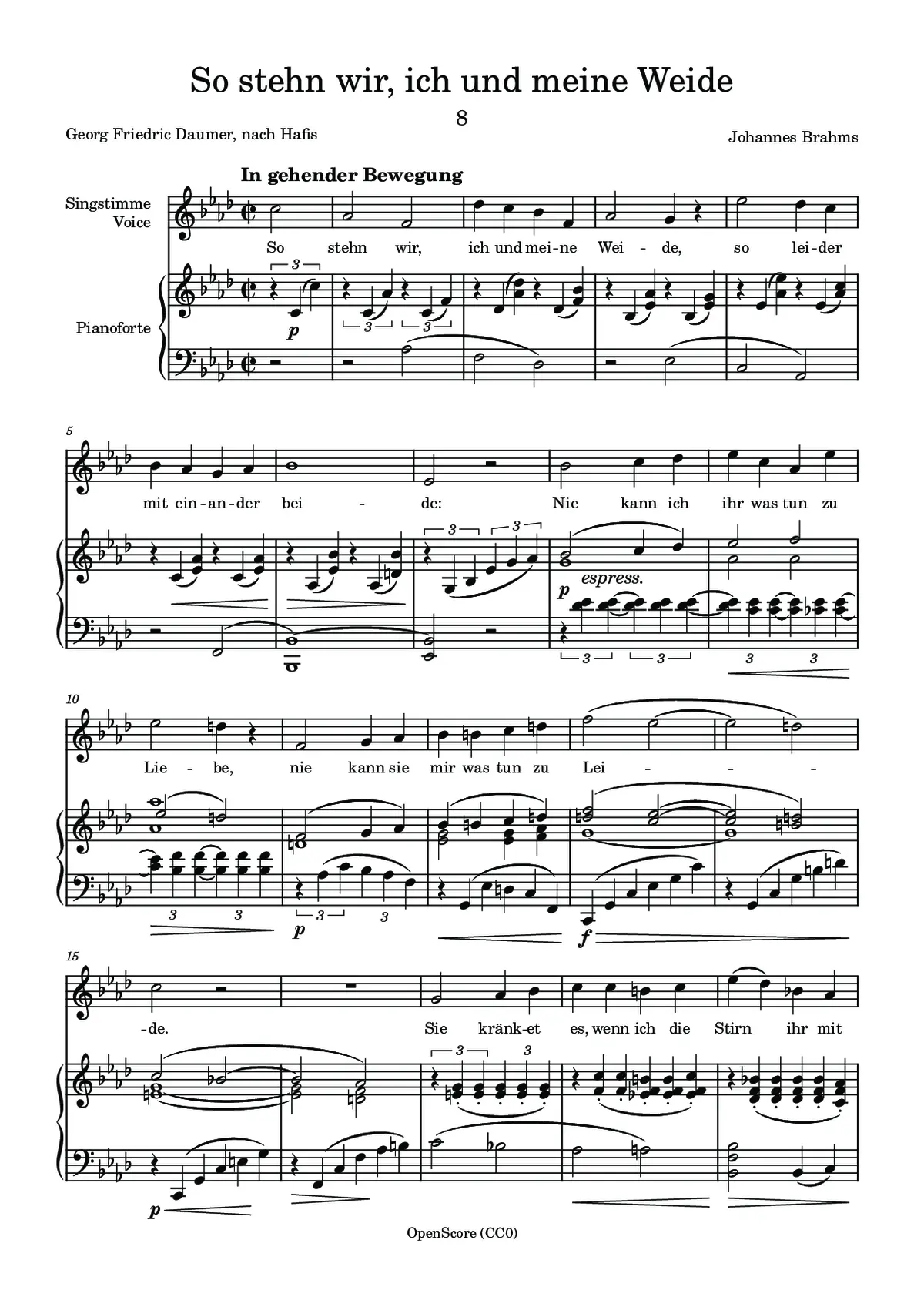 So stehn wir, ich und meine Weide - Page 1