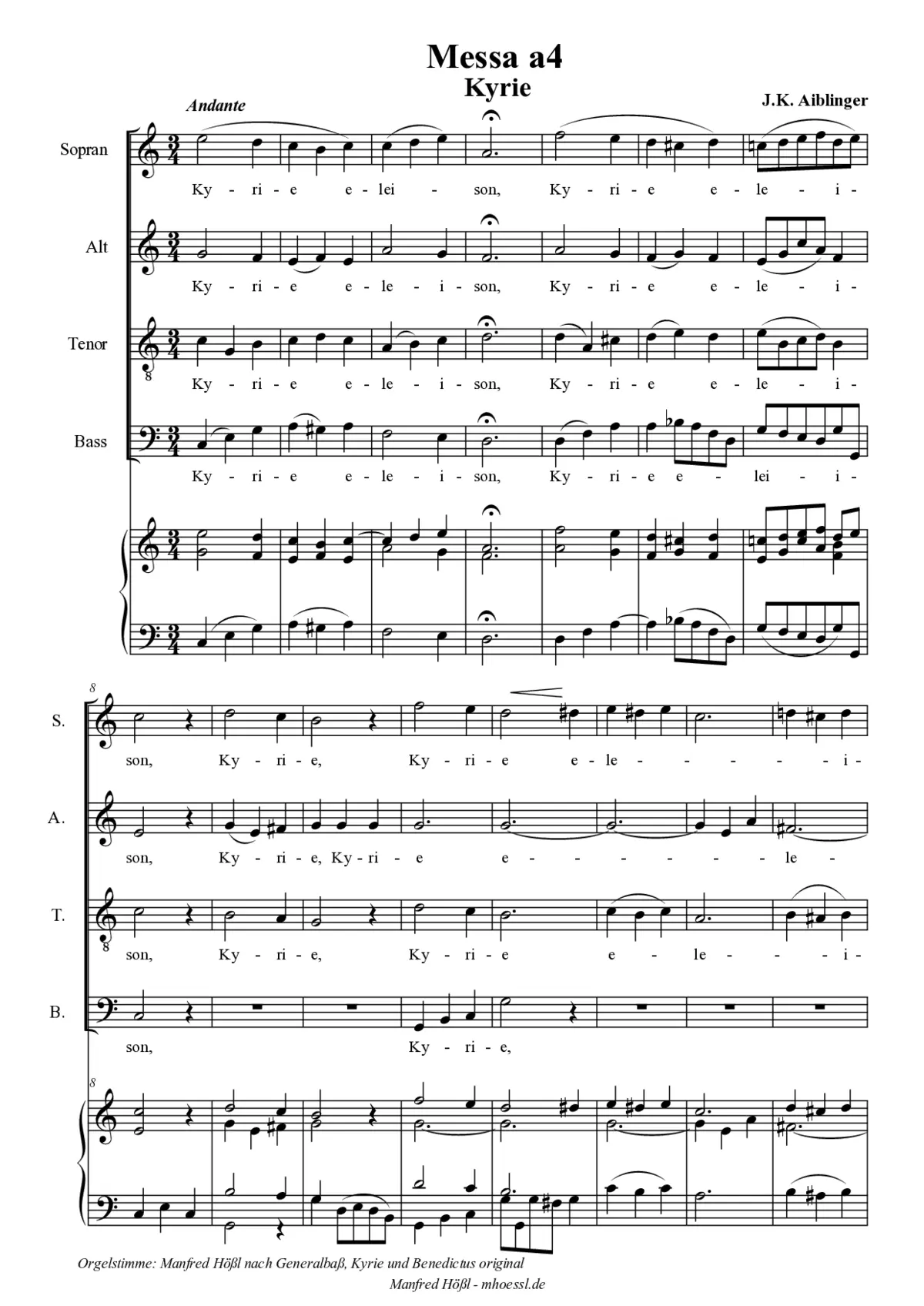 Missa a 4 - Page 1
