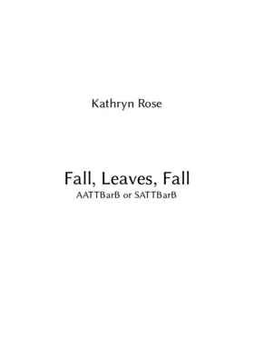 Fall, leaves, fall