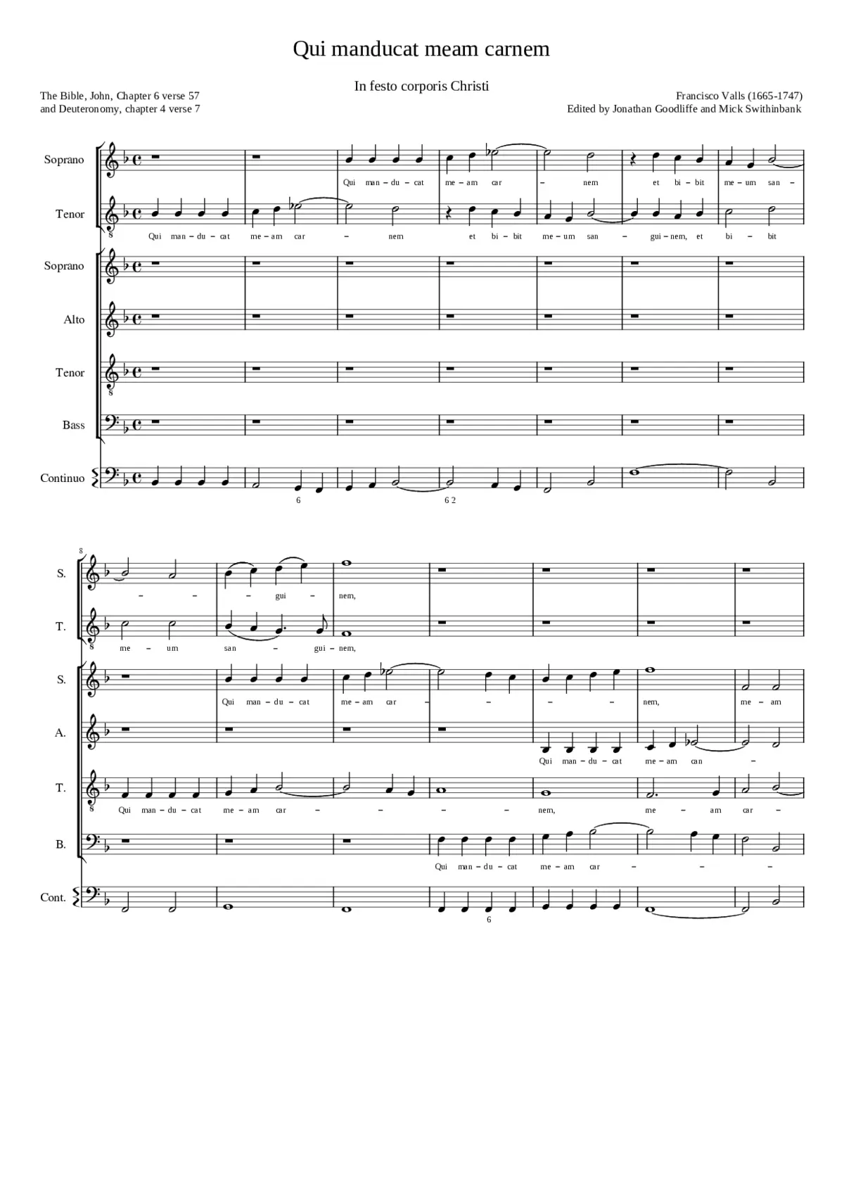 Qui manducat meam carnem - Page 1