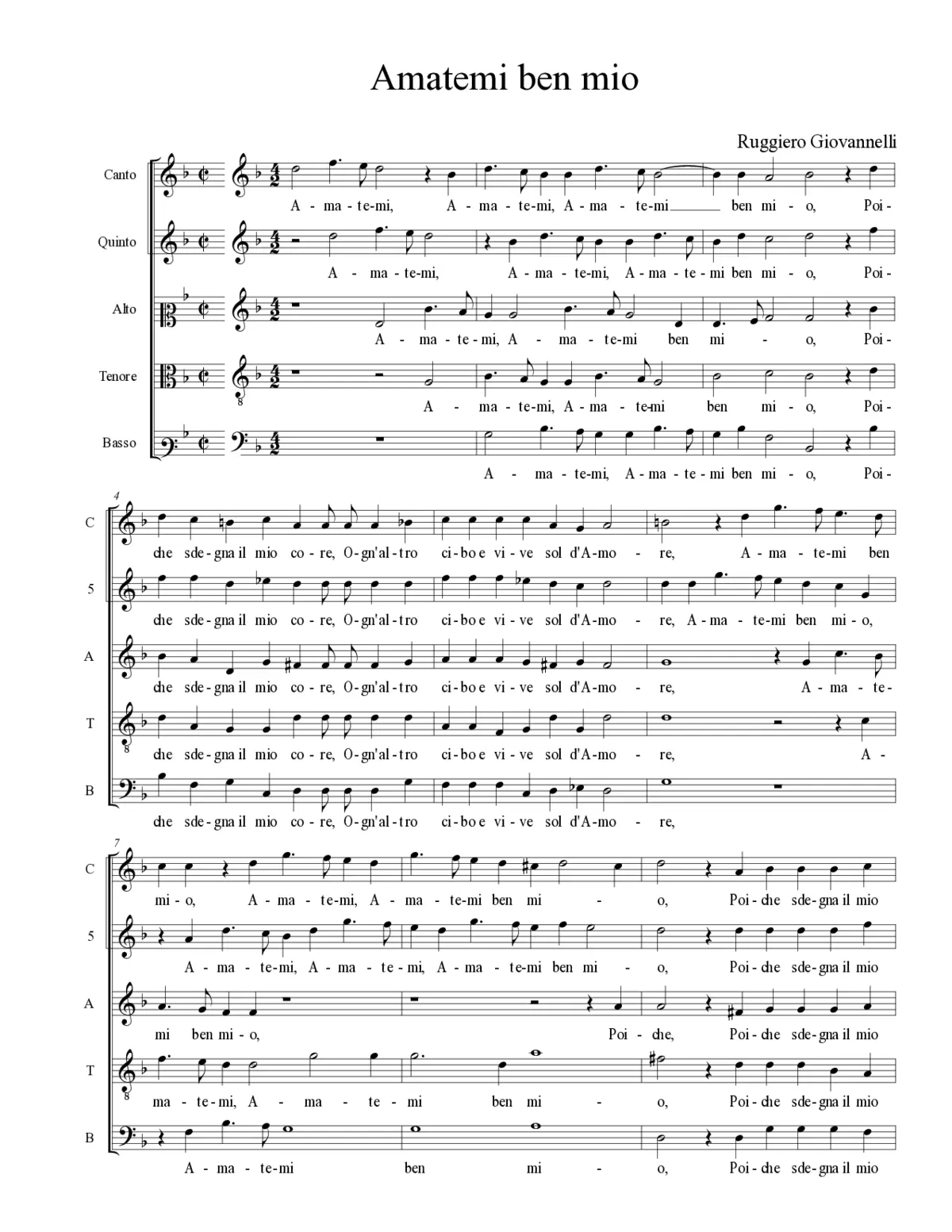 Amatemi ben mio - Page 1