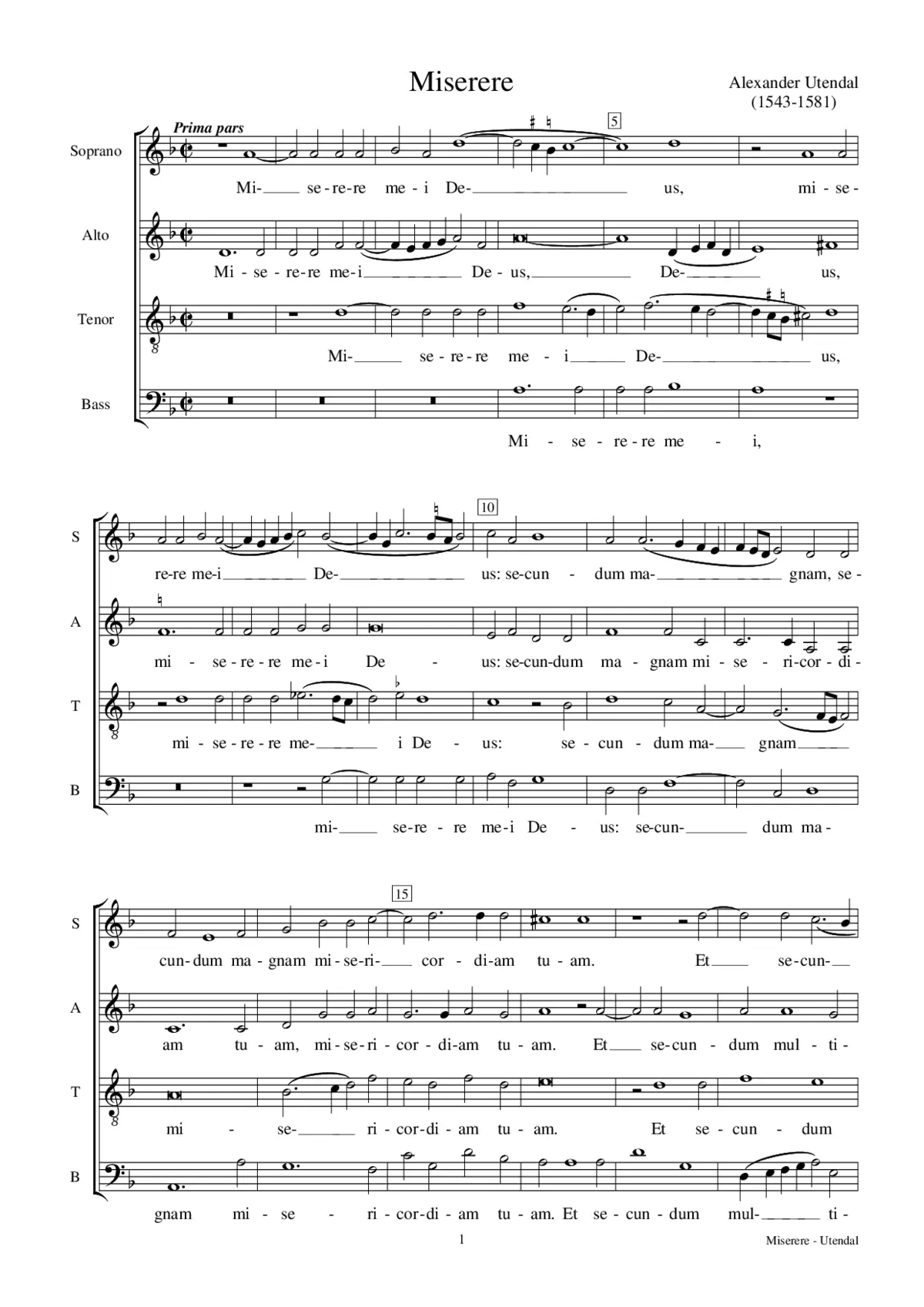 Miserere mei - Page 1