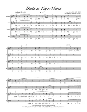 Beata es virgo Maria