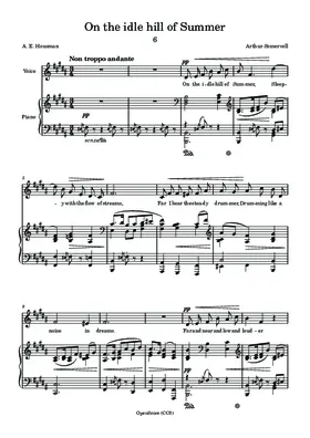 On the idle hill of Summer