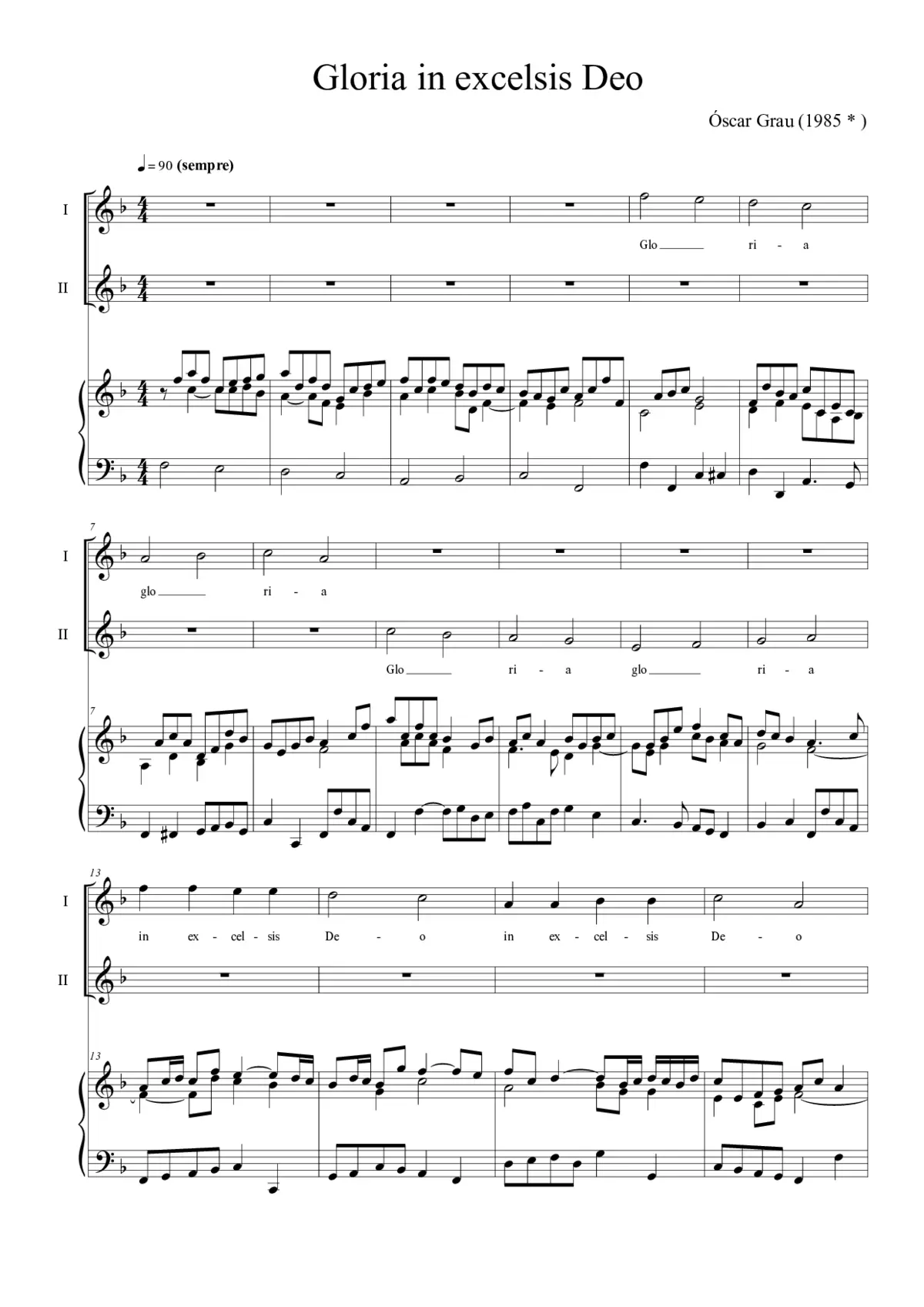 Gloria in excelsis Deo - Page 1