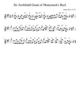 Sir Archibald Grant of Monymusk's Reel