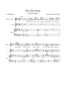 Far far away on judeas plains