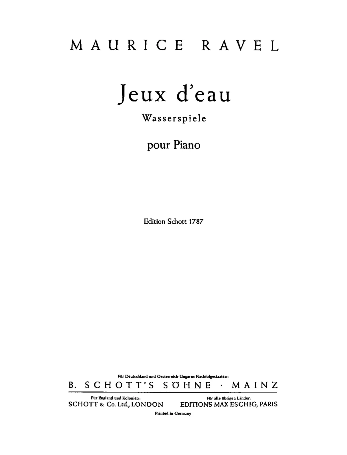 Jeux d'eau - Page 1