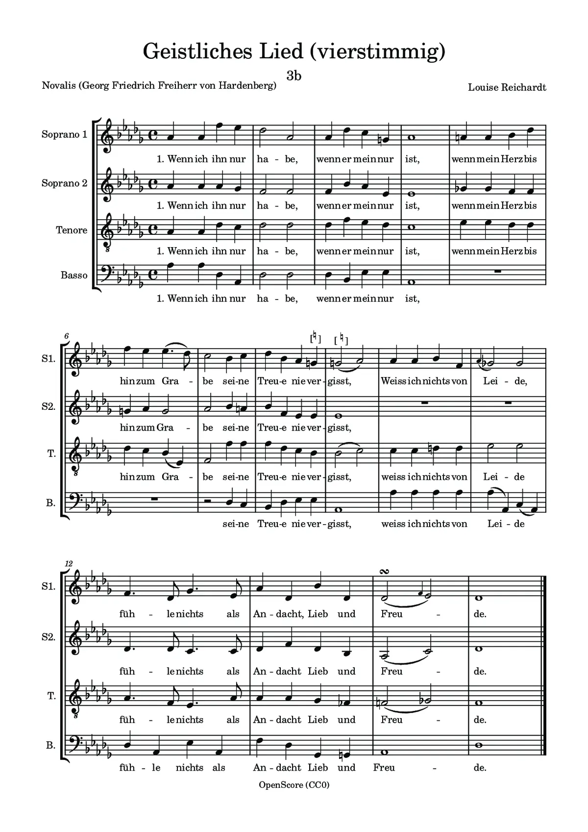 Geistliches Lied (4-part) - Page 1