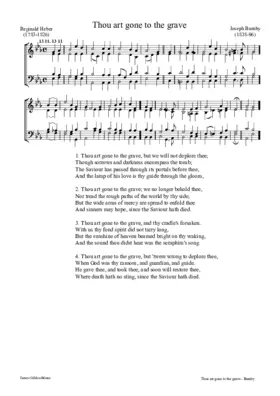 Thou art gone to the grave