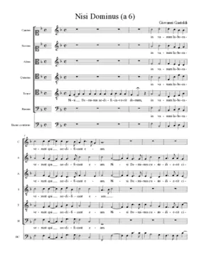 Nisi Dominus (a 6)