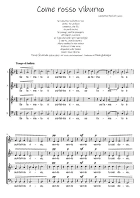 Come rosso viburno