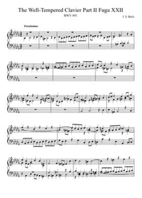 Prelude and Fugue in B-flat minor BWV 891