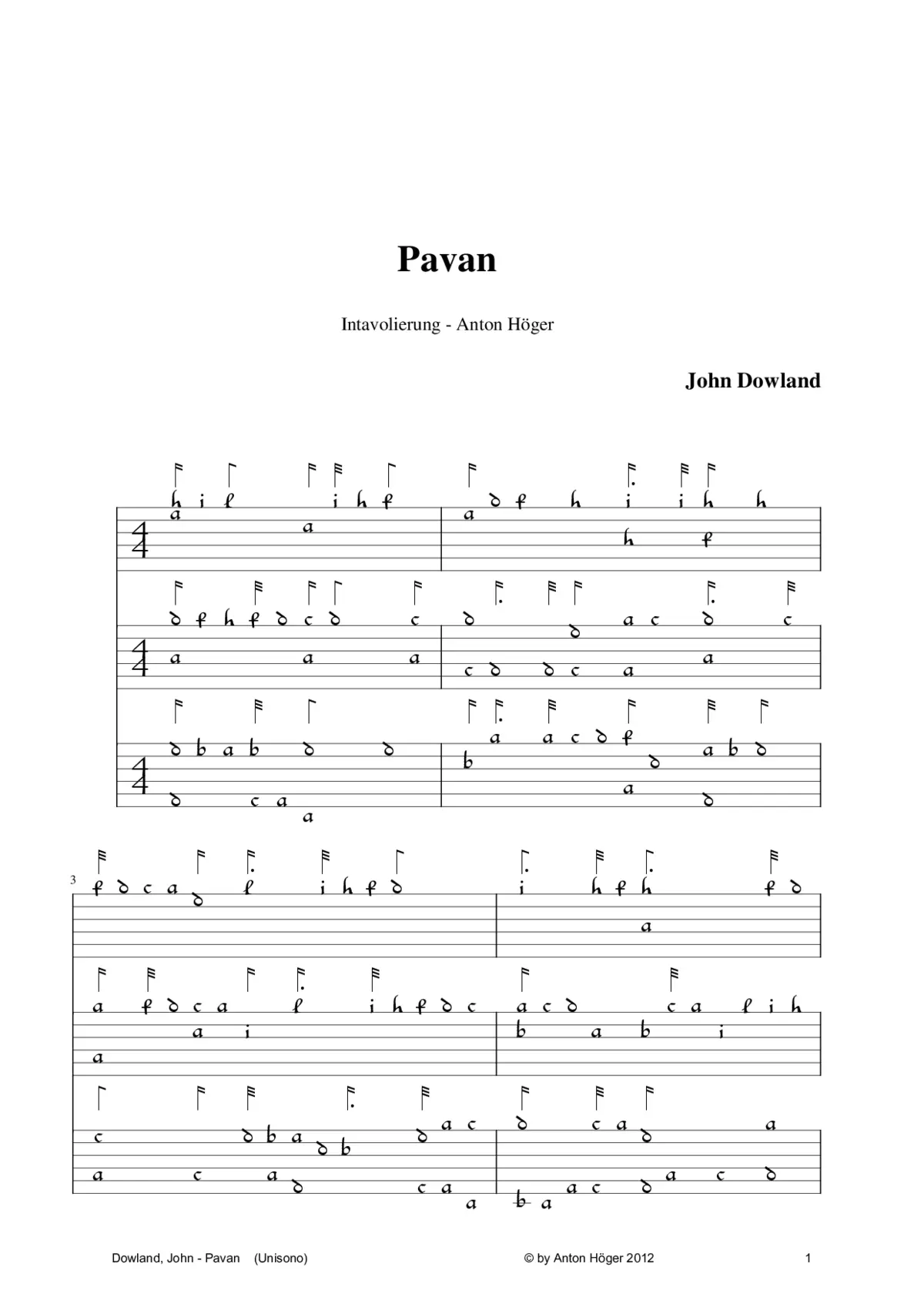 Pavan - Page 1