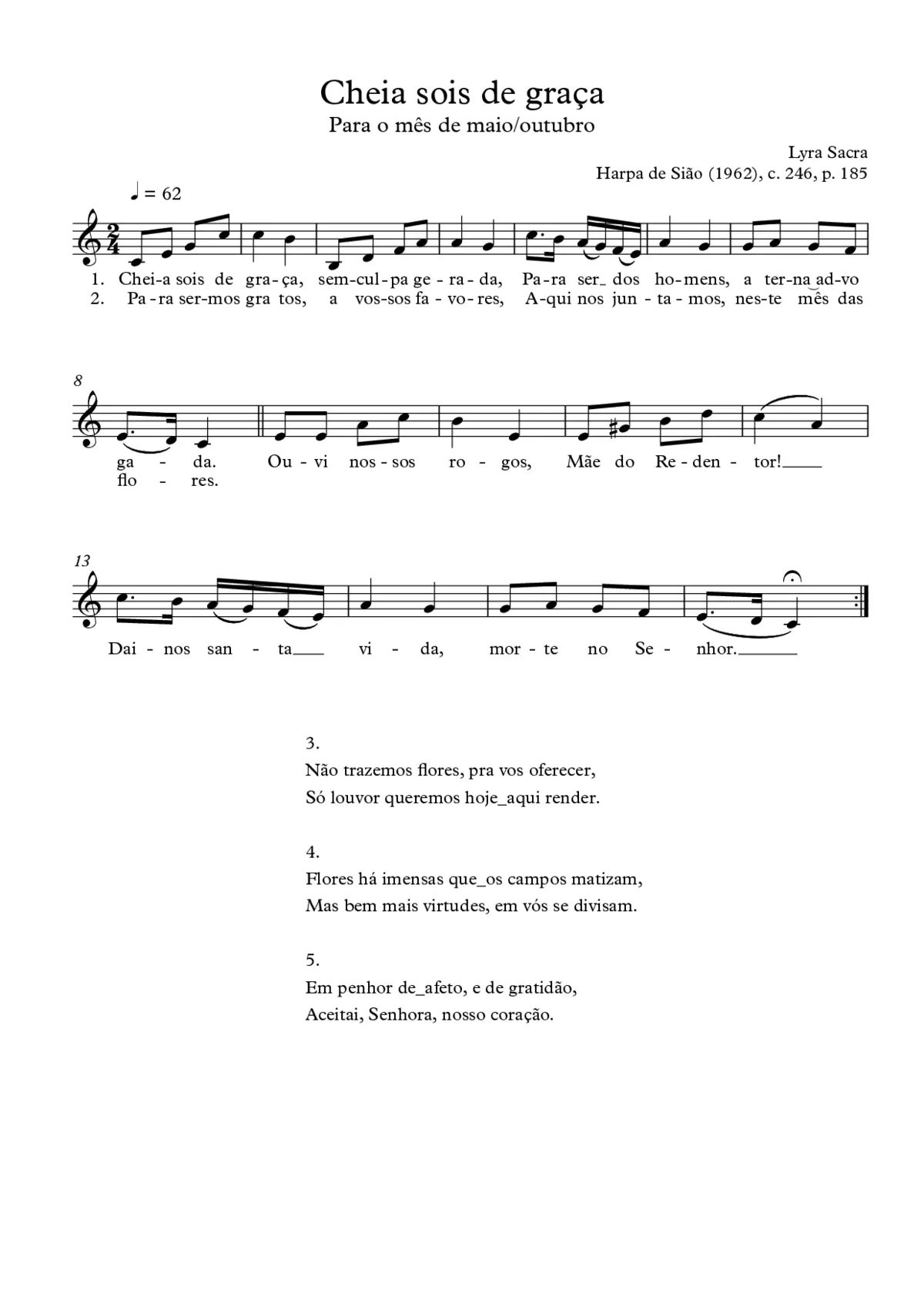 Cheia sois de graça - Page 1