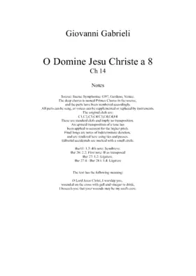 O Domine Jesu Christe