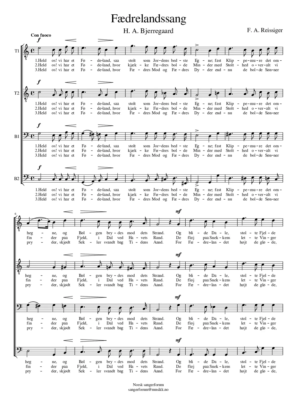 Fædrelandssang - Page 1