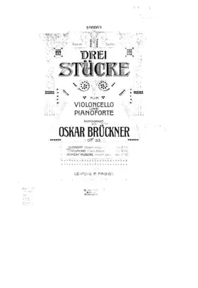 3 Pieces for Cello and Piano, Op.53