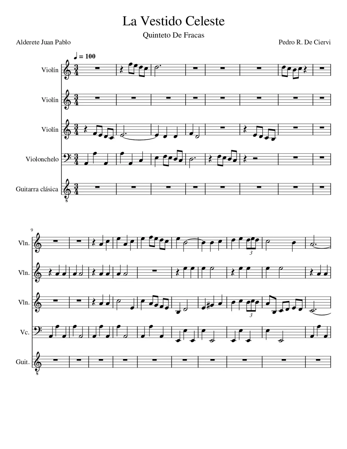 La Vestido Celeste - Page 1