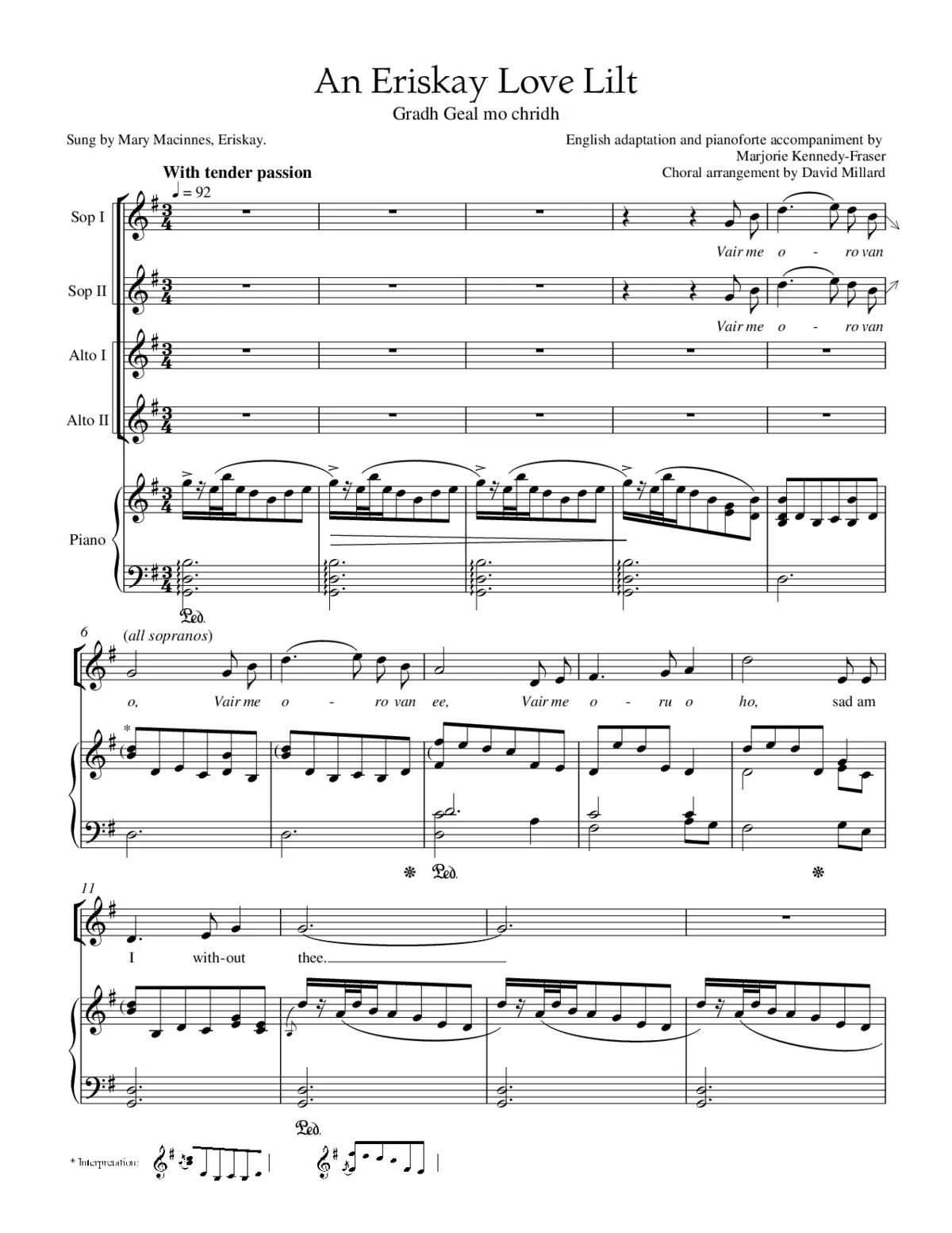Eriskay Love Lilt - Page 1