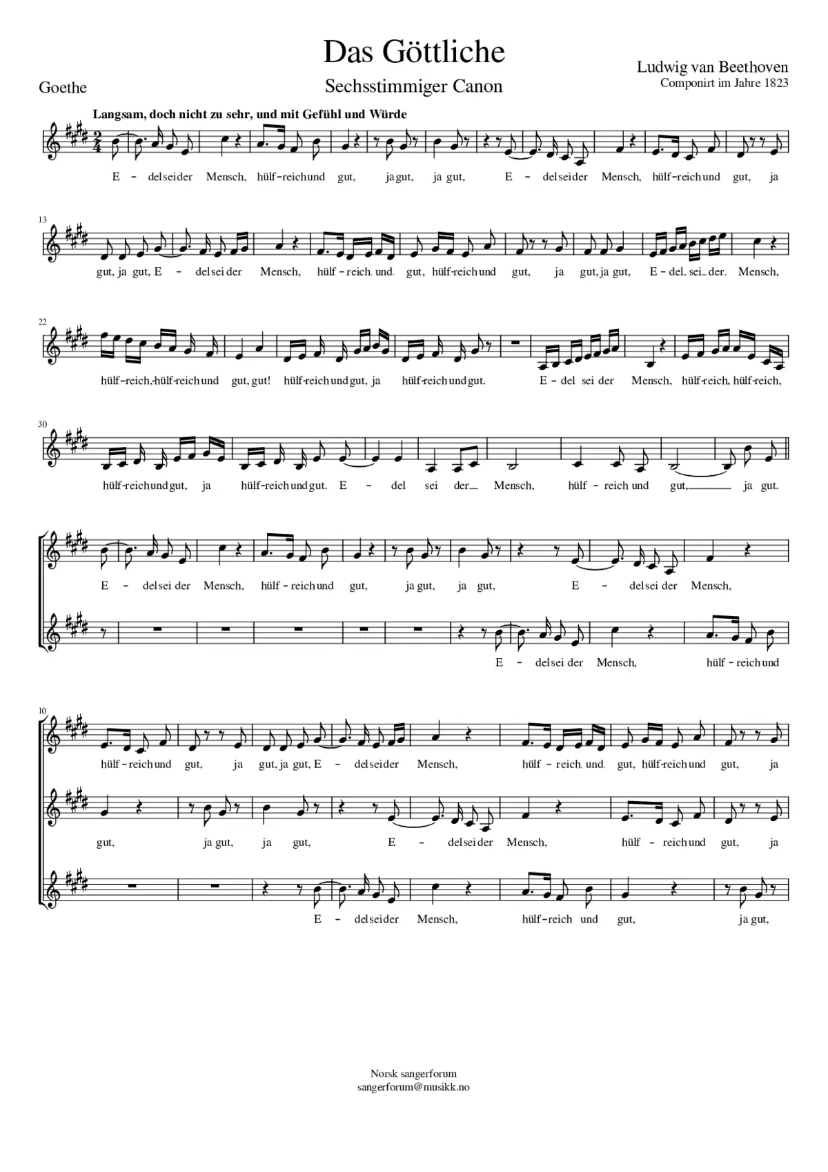 Das Göttliche - Page 1