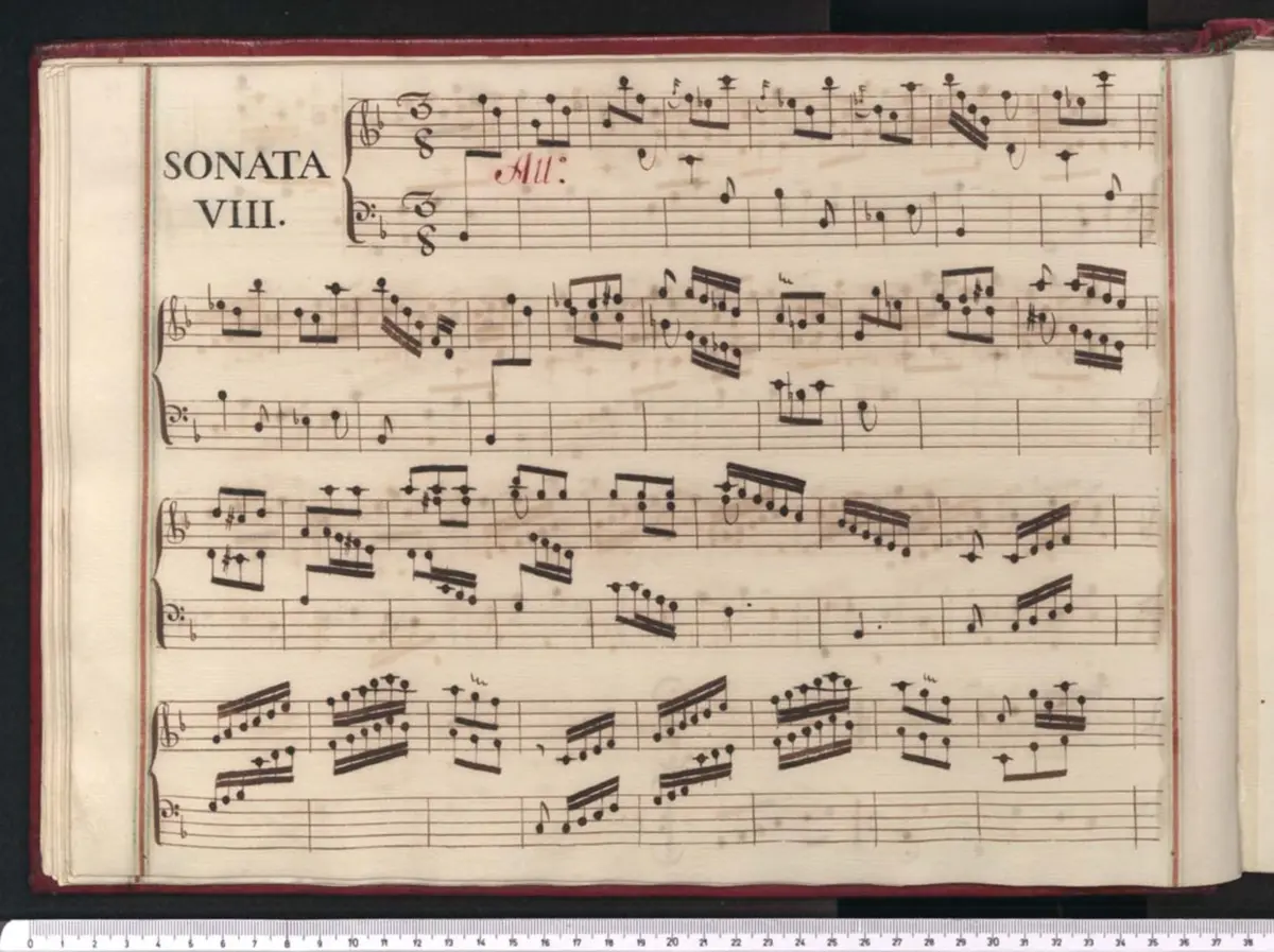 Keyboard Sonata in B-flat major - Page 1