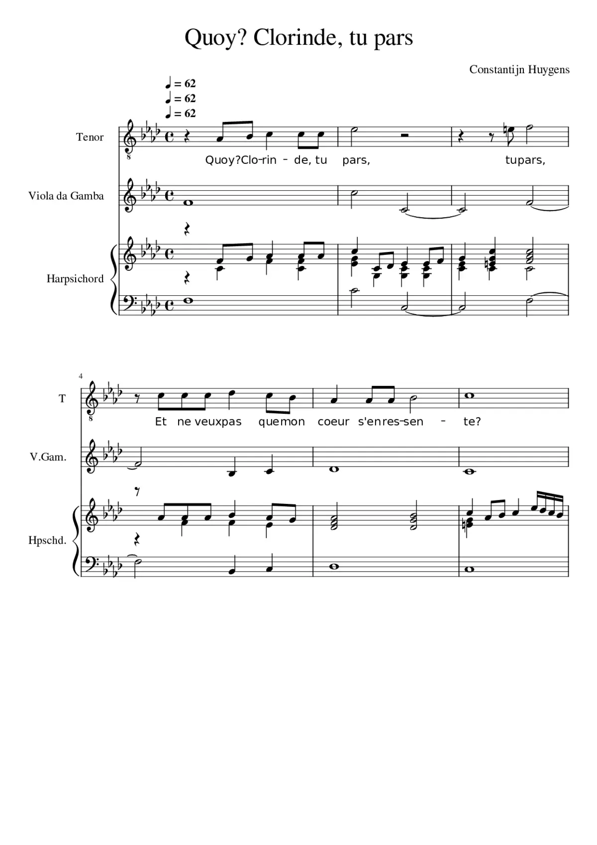 Quoy? Clorinde tu pars - Page 1