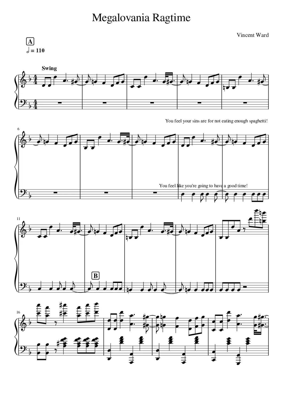 Megalovania - Page 1