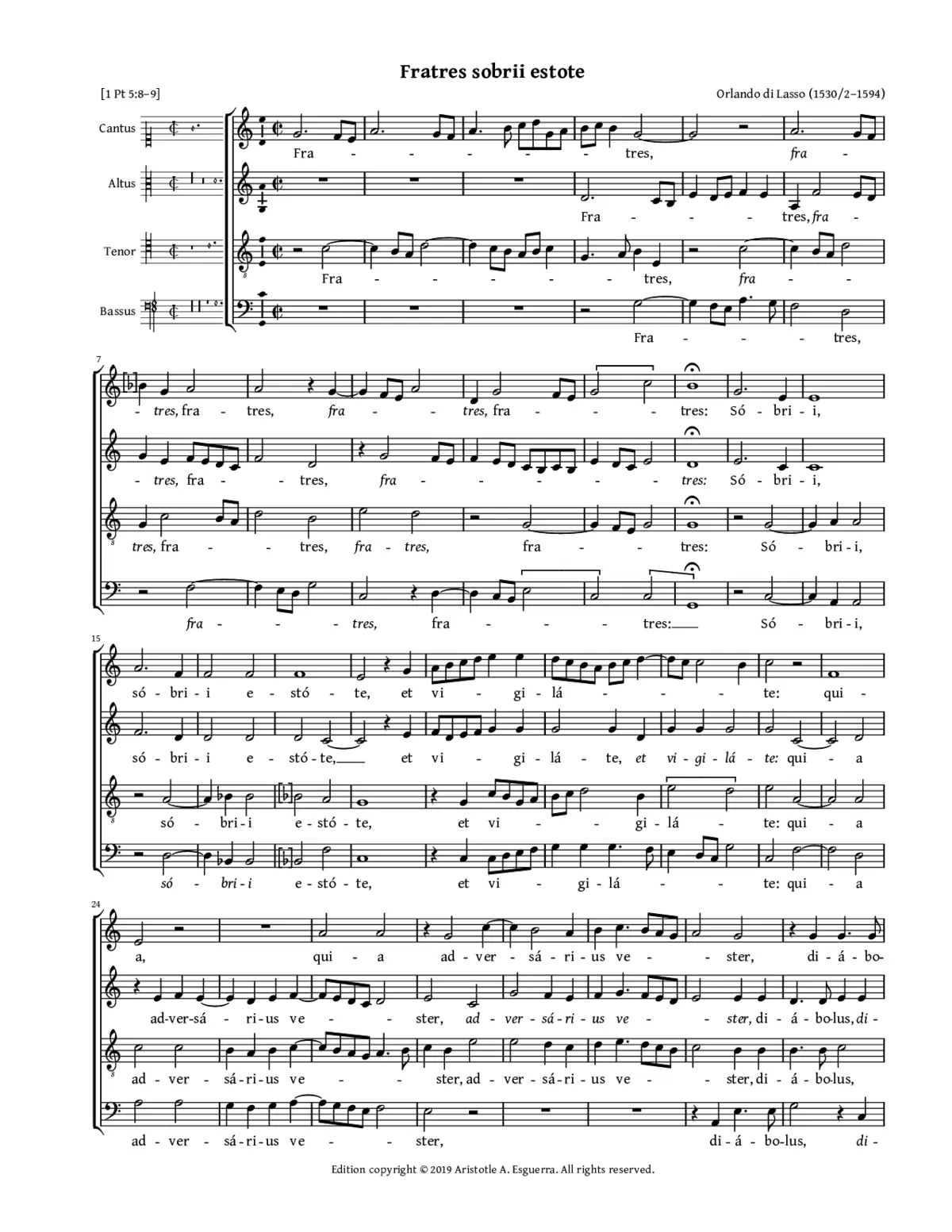 Fratres sobrii estote - Page 1