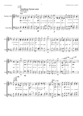 Tenebrae factae sunt