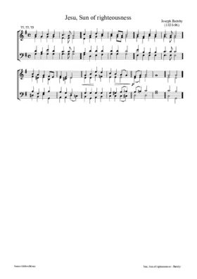 Jesu, Sun of righteousness