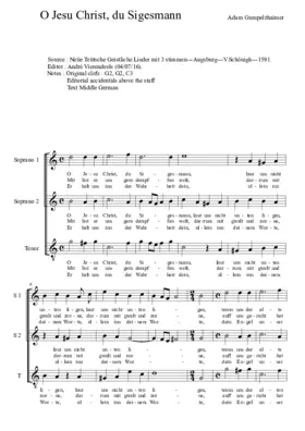 O Jesu Christ, du Sigesmann