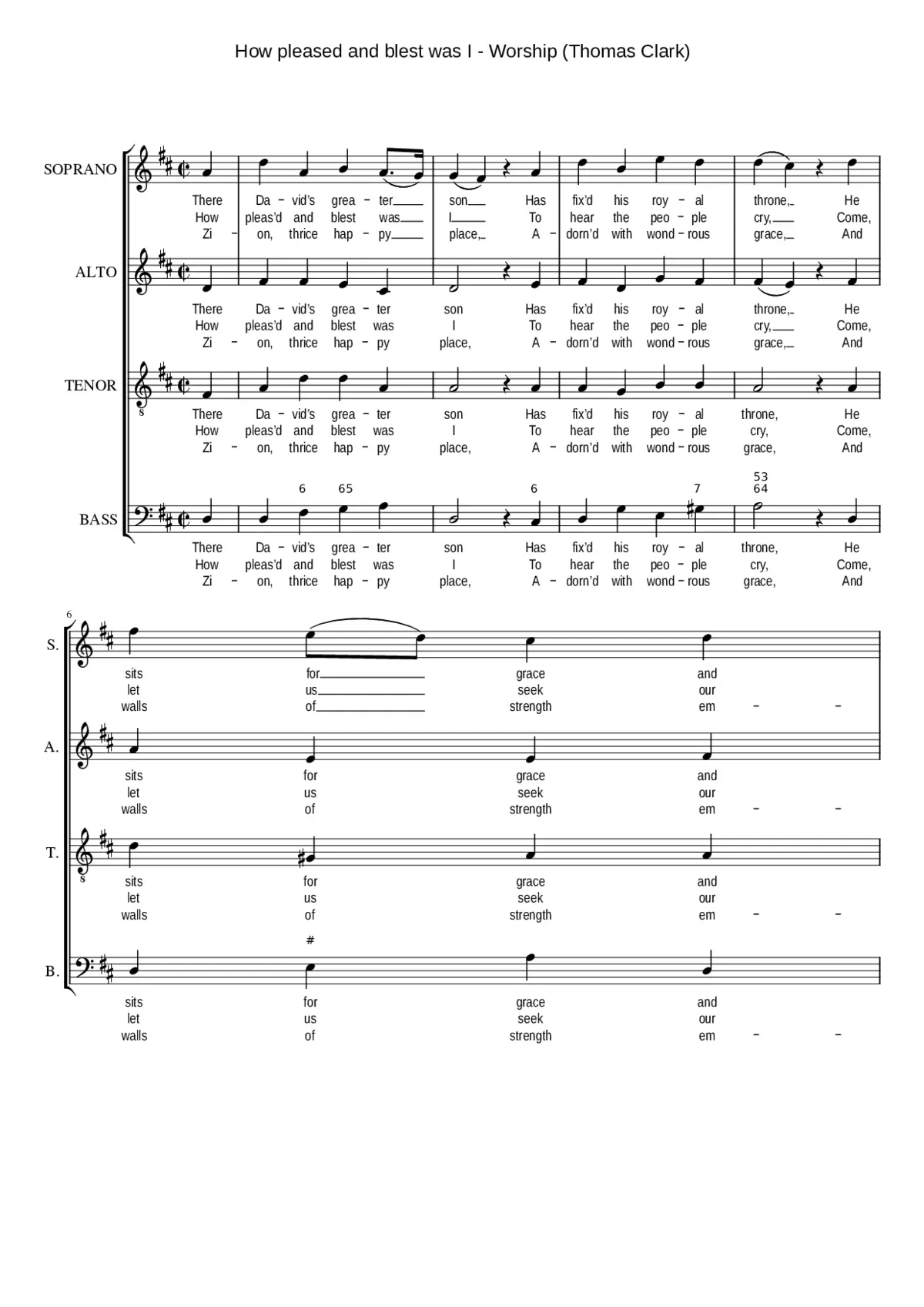 How pleased and blest was I - Page 1