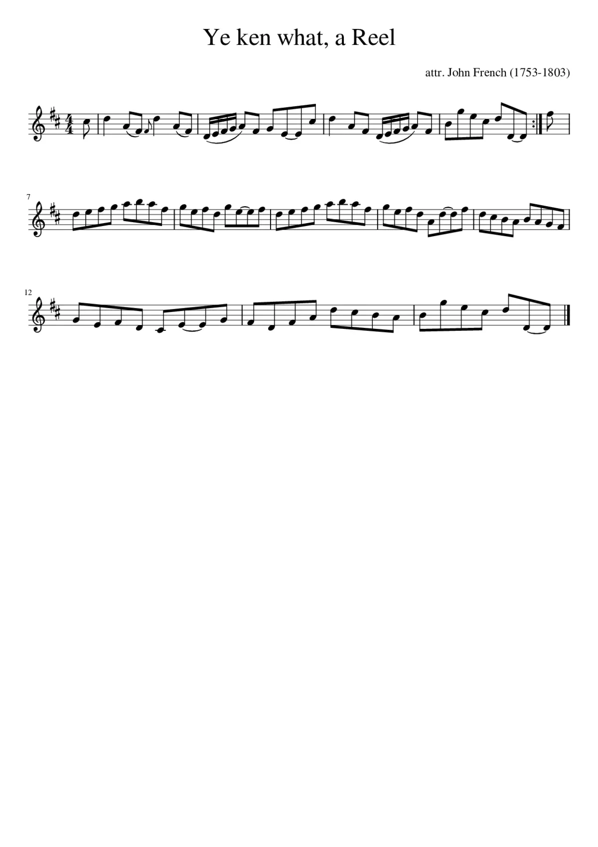 Ye ken what a Reel - Page 1