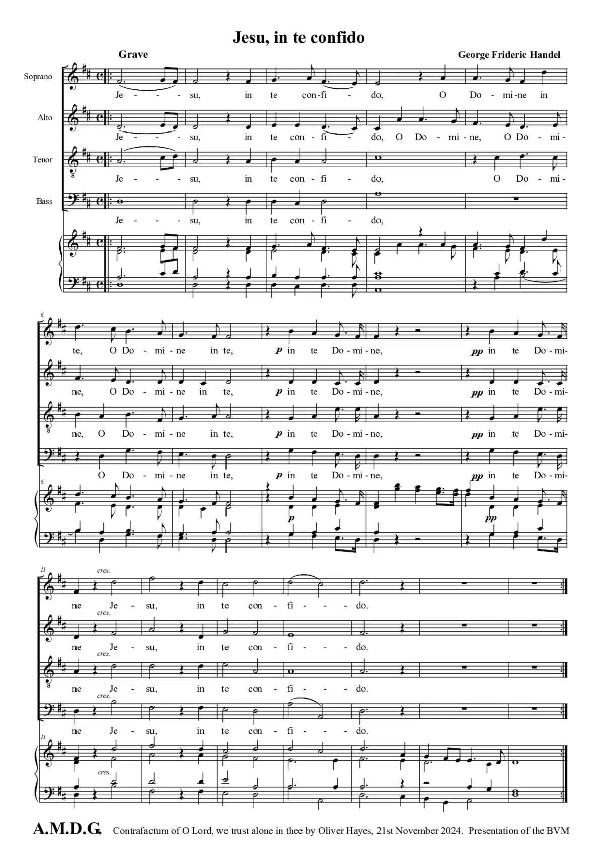Jesu in te confido - Page 1
