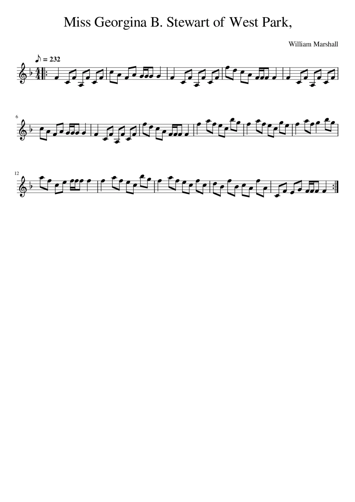 Miss Georgina B. Stewart of West Park - Page 1