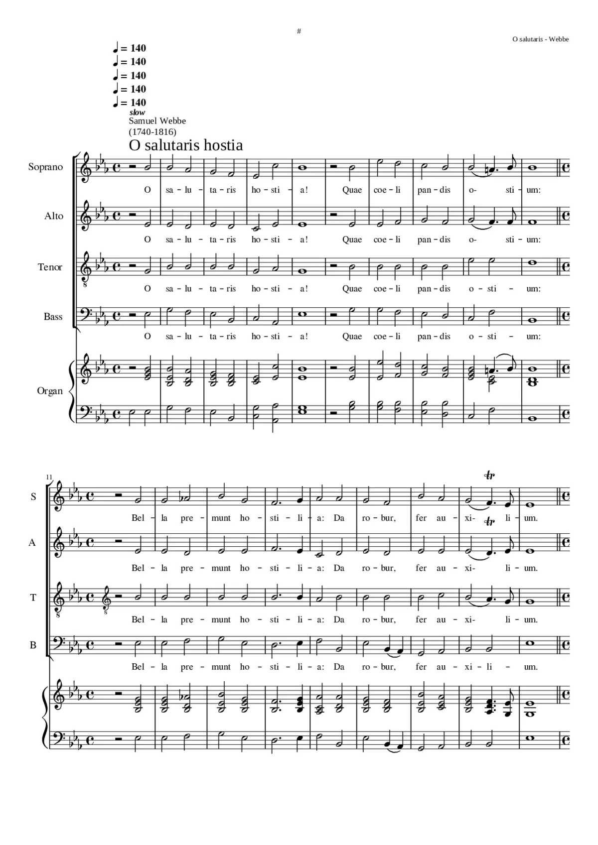 O salutaris hostia - Page 1