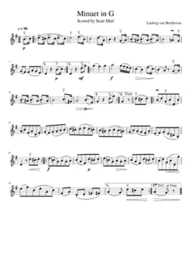 Minuet in G - Ludwig van Beethoven